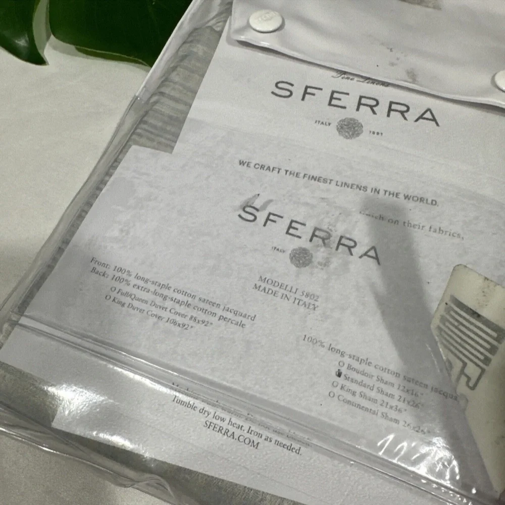 NIB $155 Sferra Modelli Standard Sham ( 1 )‎ in Aquamarine